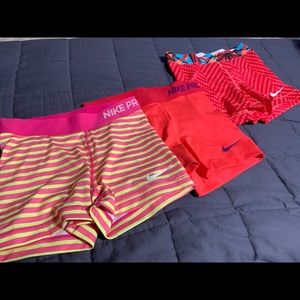 Nike Pro shorts bundle - 3 pair
